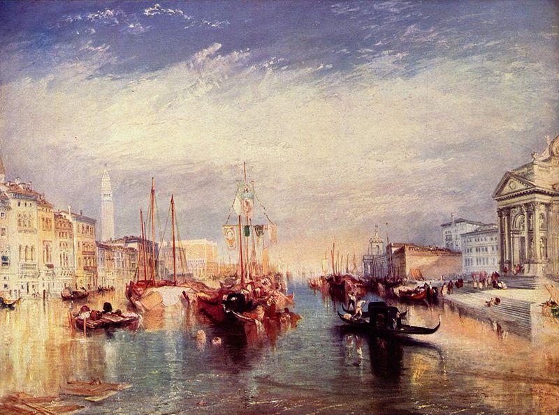Joseph Mallord William Turner Canal Grande in Venedig Sweden oil painting art